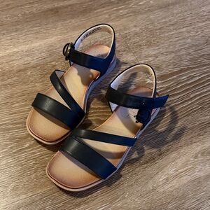 Black Soul Naturalizer Strappy Sandals